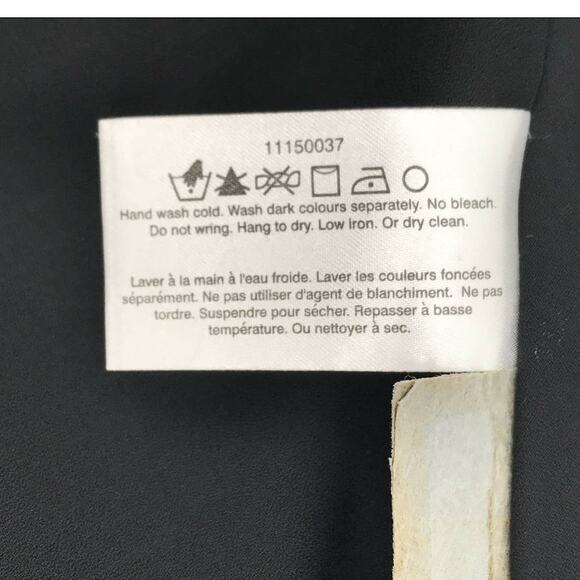 Club Monaco Black Blue Chevron Stripe Sequins A-Line Skirt Size 4 - Picture 9 of 10